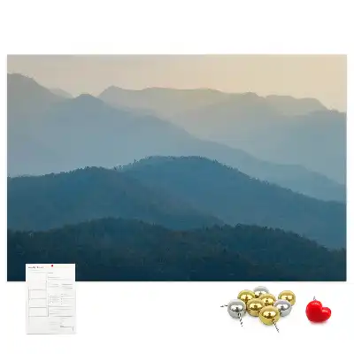 Printed Cork Board Landscape abstraction