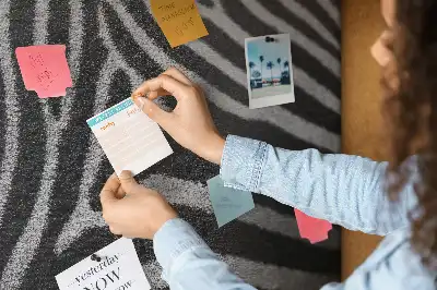 Zebra pattern cork memo board
