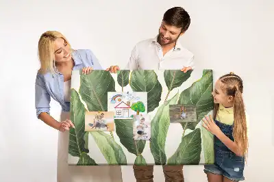 Palm Leaf Printed Cork Memo Board