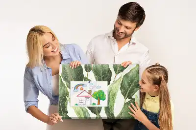 Palm Leaf Printed Cork Memo Board