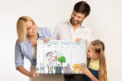 Weekly Planner Printed Cork Board for Kids