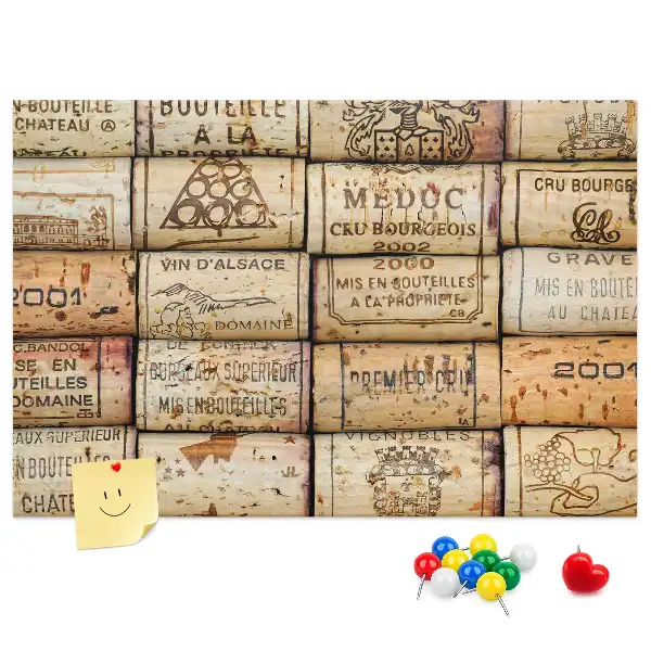 Wine Cork Printed Cork Board