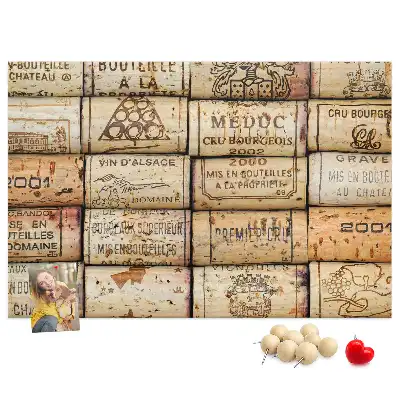 Wine Cork Printed Cork Board