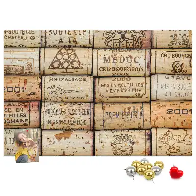 Wine Cork Printed Cork Board