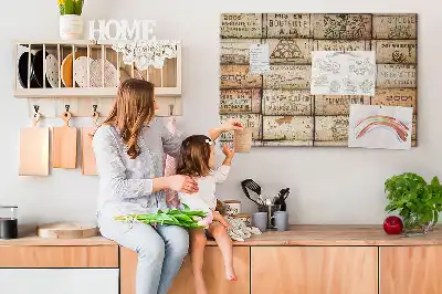 Wine Cork Printed Cork Board