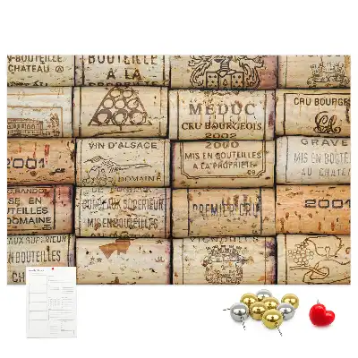 Wine Cork Printed Cork Board