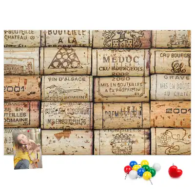 Wine Cork Printed Cork Board