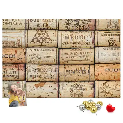 Wine Cork Printed Cork Board