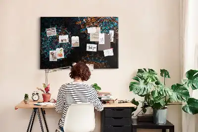 Mandala Pattern Printed Cork Memo Board