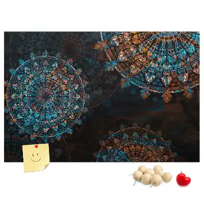 Mandala Pattern Printed Cork Memo Board