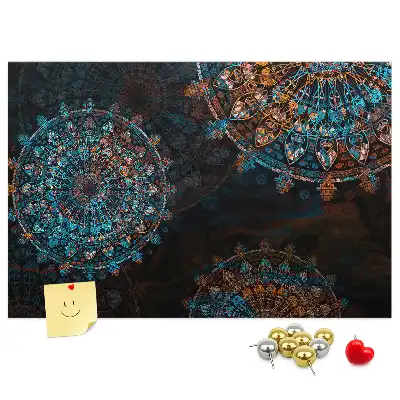 Mandala Pattern Printed Cork Memo Board