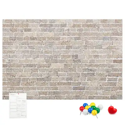 Printed Brick Wall Cork Board