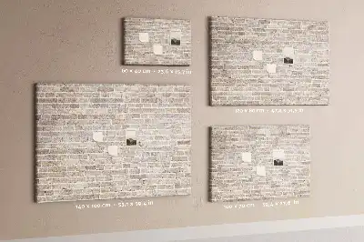Printed Cork Board Brick wall