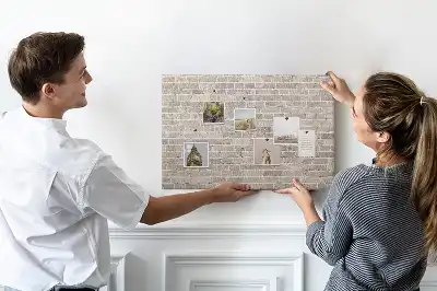Printed Cork Board Brick wall
