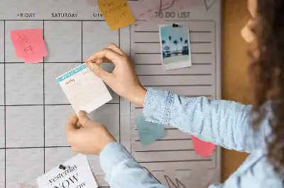 Pink Cork Monthly Planner Memo Board