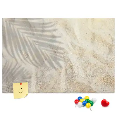 Printed Cork Board Palm shadow sand