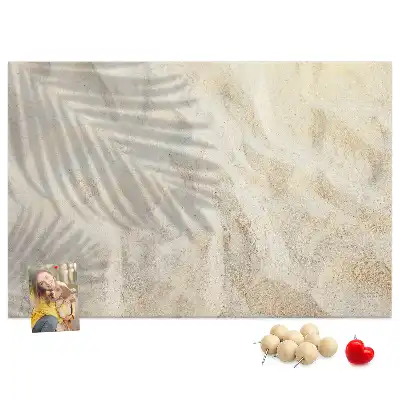 Printed Cork Board Palm shadow sand