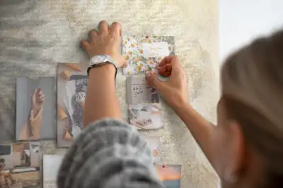 Printed Cork Board Palm shadow sand