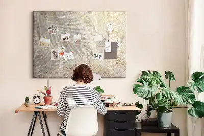 Printed Cork Board Palm shadow sand
