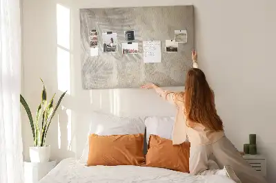 Palm Shadow Sand Printed Cork Board