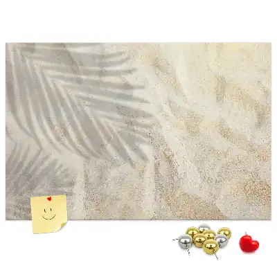 Printed Cork Board Palm shadow sand