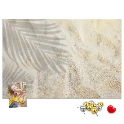 Printed Cork Board Palm shadow sand