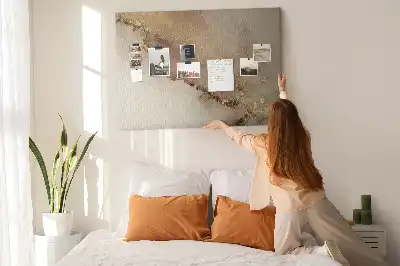 Gold Marble Printed Cork Memo Board