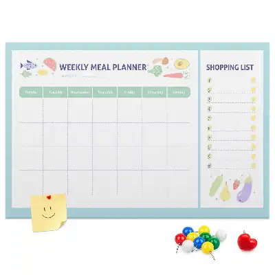 Printed Cork Board Meal planner