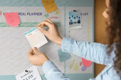 Printed Cork Board Meal planner