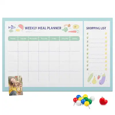 Printed Cork Board Meal planner