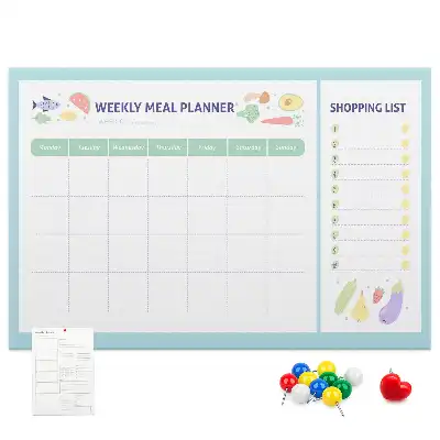 Printed Cork Board Meal planner
