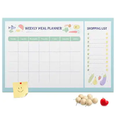 Printed Cork Board Meal planner