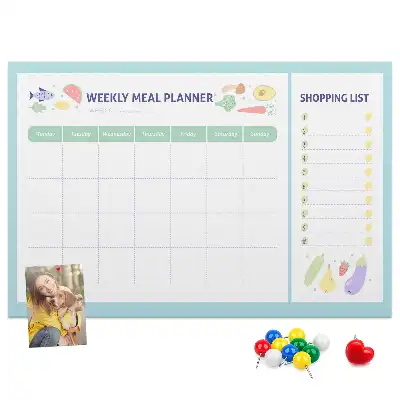 Printed Cork Board Meal planner