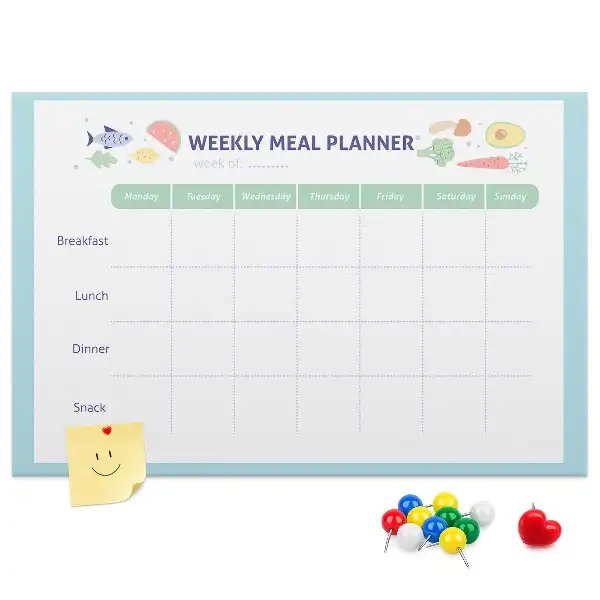 Cork memo board Meal planner