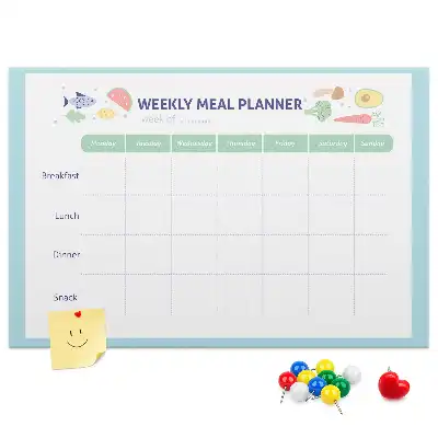 Cork memo board Meal planner