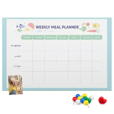 Cork memo board Meal planner