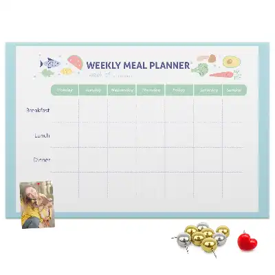 Cork memo board Meal planner