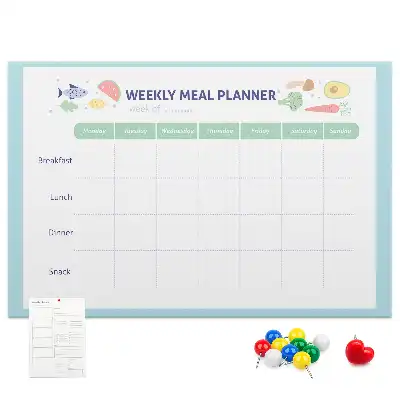 Cork memo board Meal planner