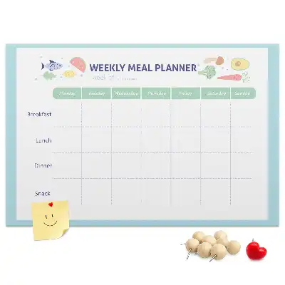 Cork memo board Meal planner