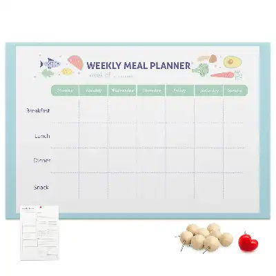 Cork memo board Meal planner