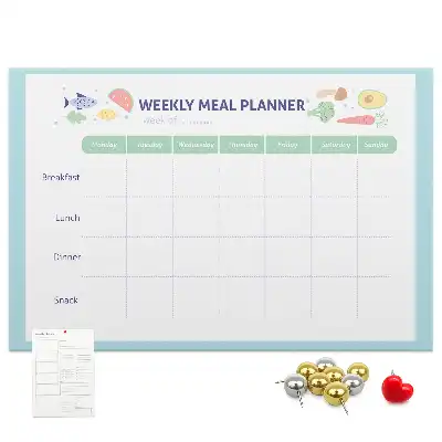 Cork memo board Meal planner