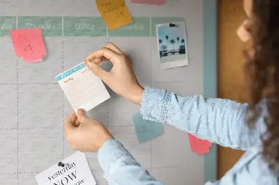 Cork memo board Meal planner