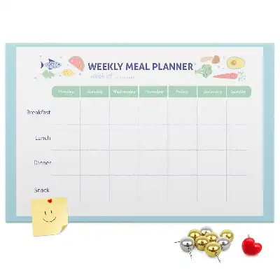 Cork memo board Meal planner