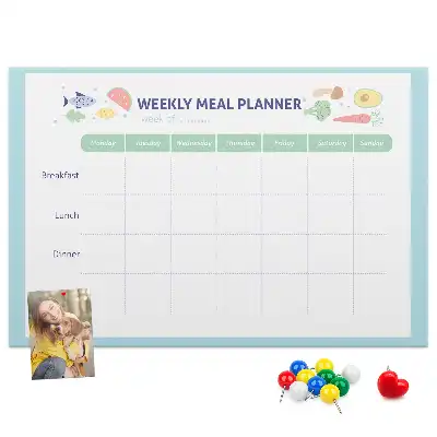 Cork memo board Meal planner