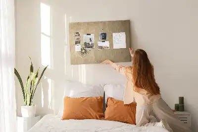 Compass printed cork board canvas