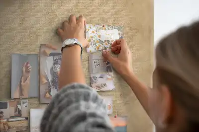 Compass printed cork board canvas