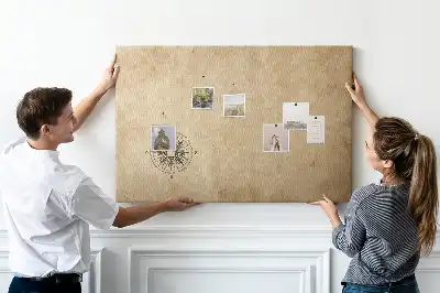 Compass printed cork board canvas