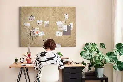 Compass printed cork board canvas