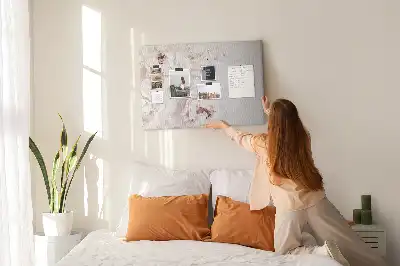 Printed Peony Flowers Cork Board