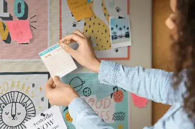 Motivational Slogans Printed Cork Memo Board